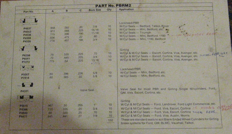 missing pic wheel cylinder seals 