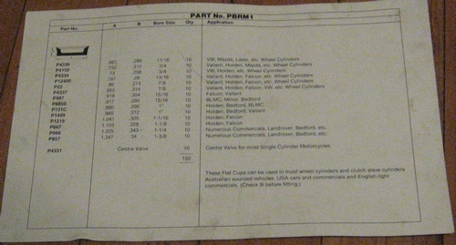  wheel cylinder seals 